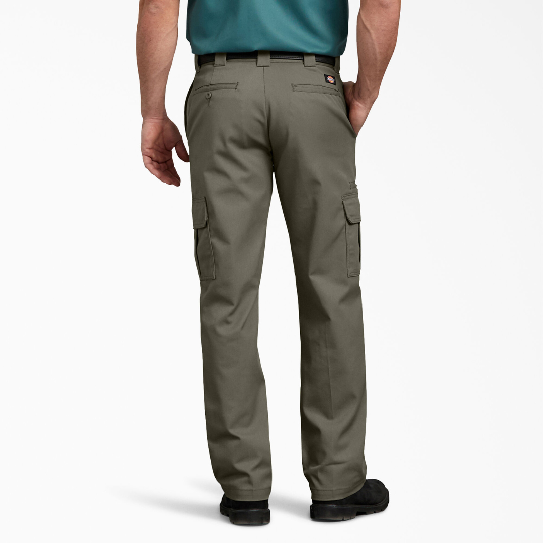 Dickies Cargo FLEX Regular Fit Straight Leg Pants (Moss Green)