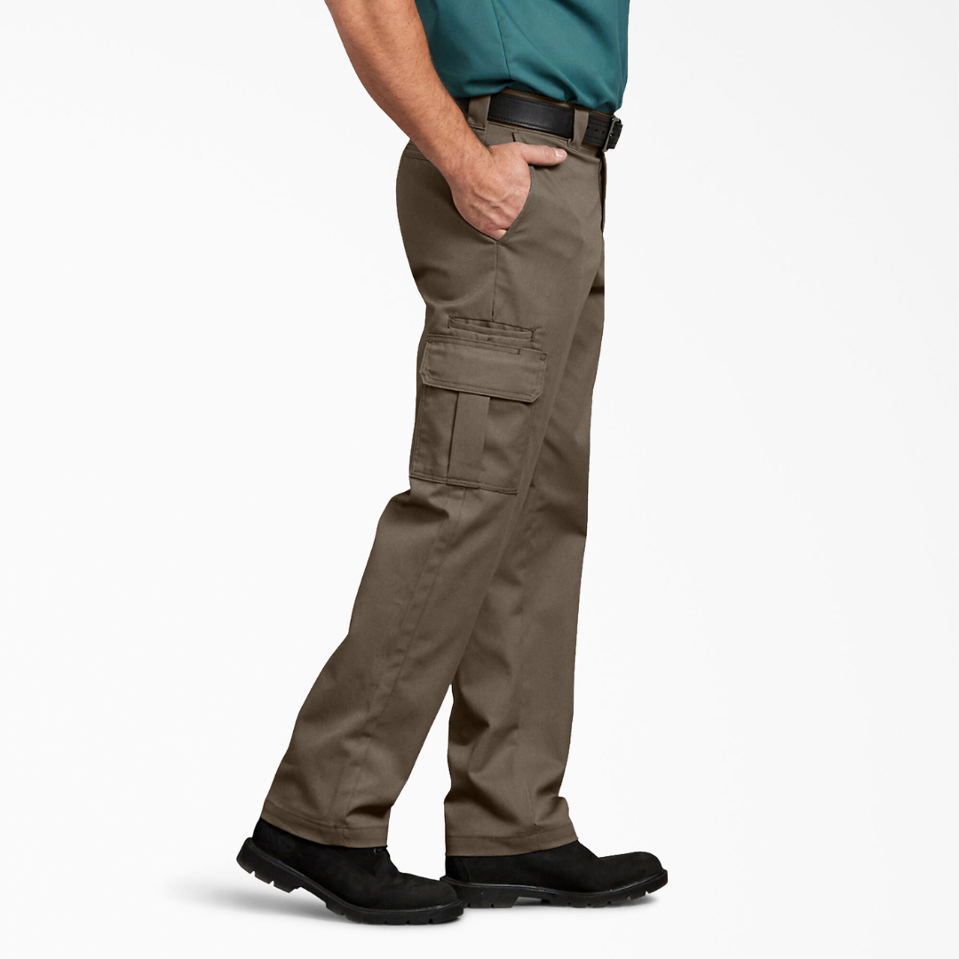 Dickies Cargo FLEX Regular Fit Straight Leg Pants (Mushroom)