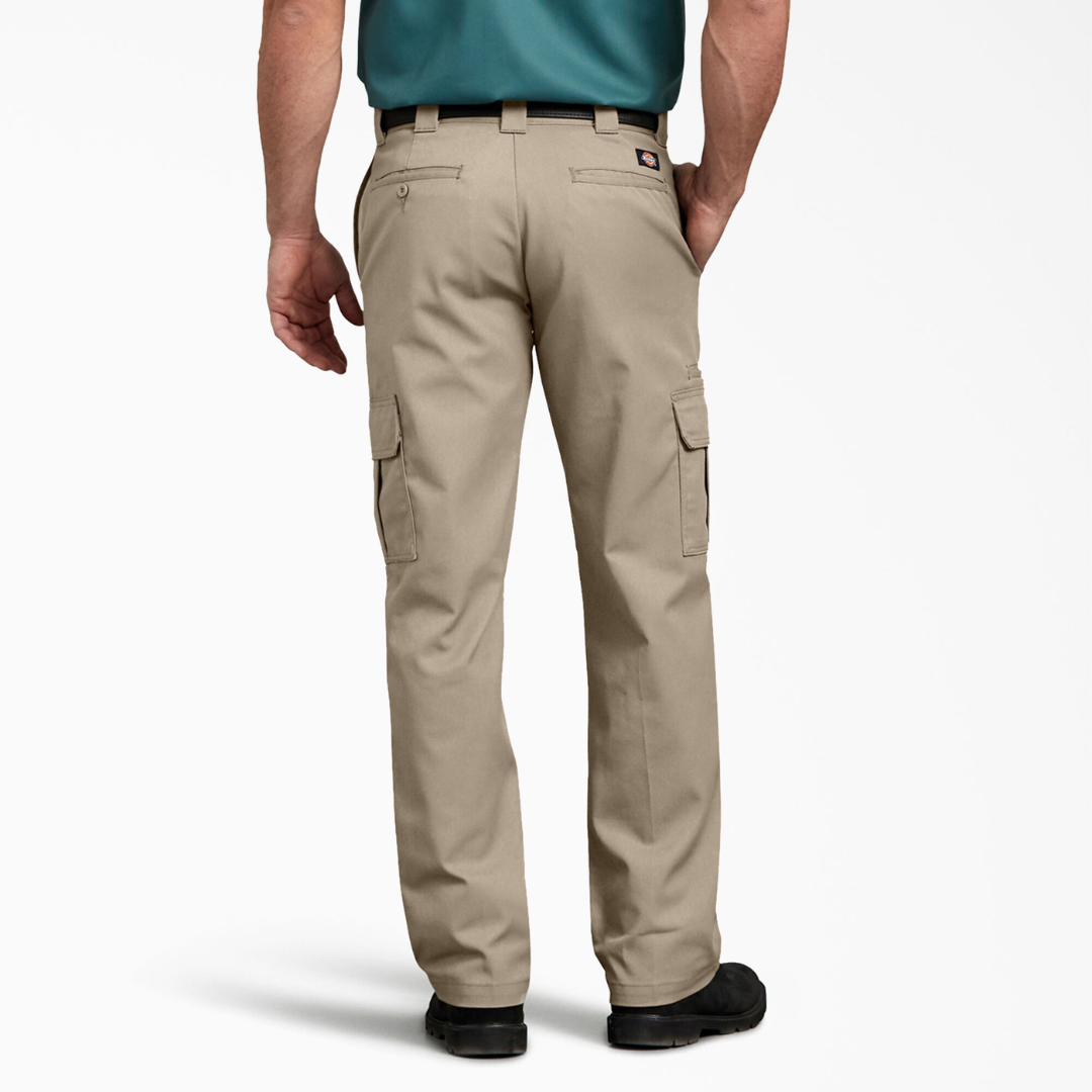 Dickies Cargo FLEX Regular Fit Straight Leg Pants (Desert Sand)