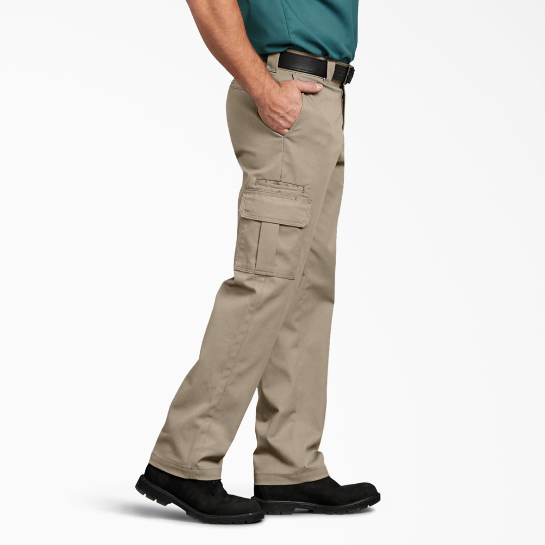 Dickies Cargo FLEX Regular Fit Straight Leg Pants (Desert Sand)