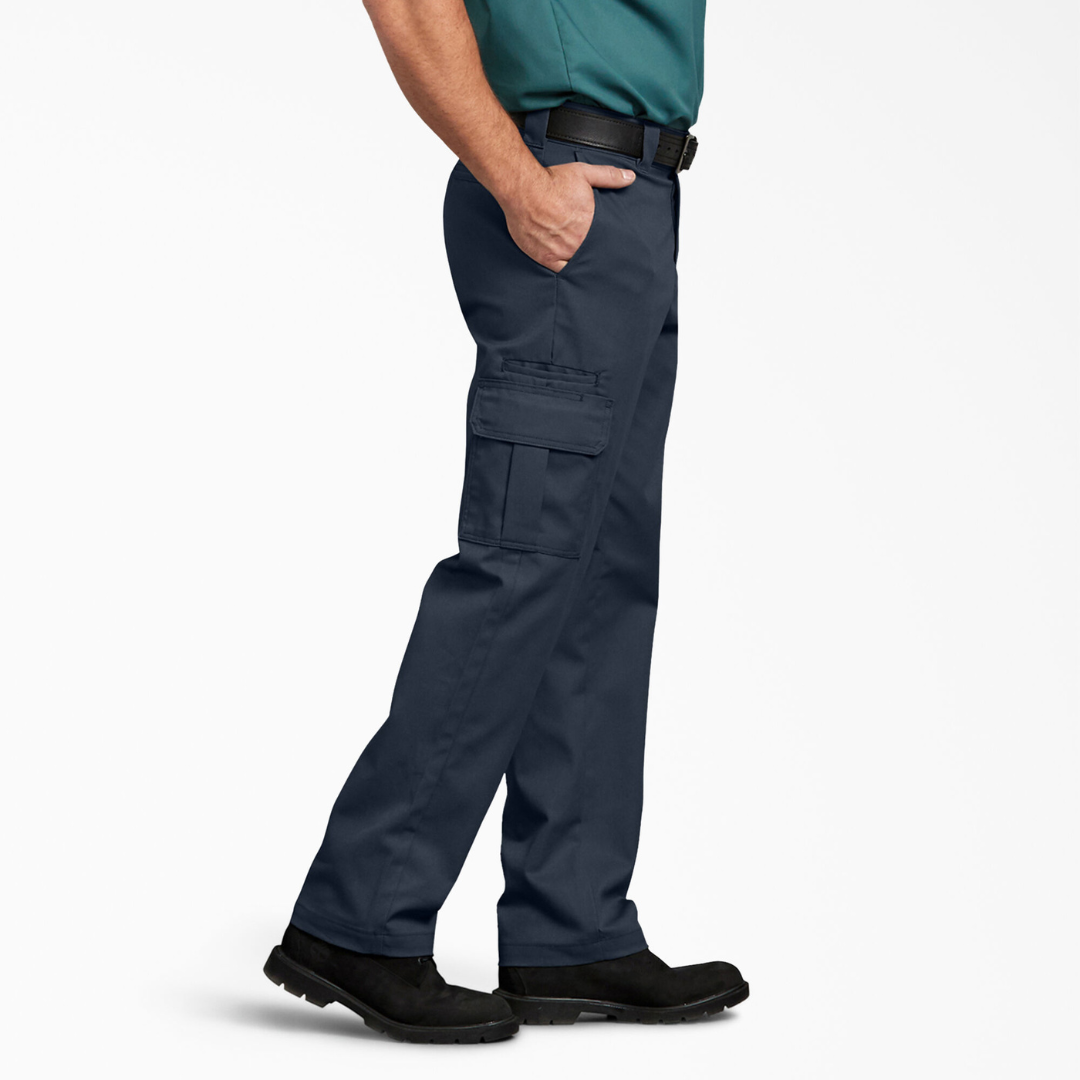 Dickies Cargo FLEX Regular Fit Straight Leg Pants (Dark Navy)