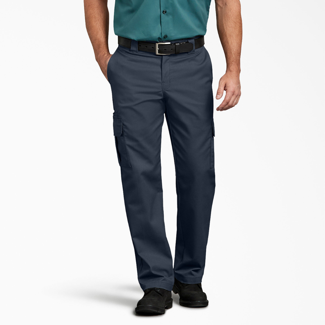 Dickies Cargo FLEX Regular Fit Straight Leg Pants (Dark Navy)
