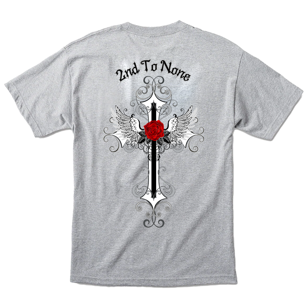 2nd To None Cross Rose Tee (+4 colors)