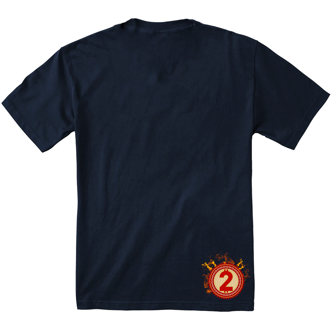 2nd To None Flaming Skull and Roses Tee (+4 colors)