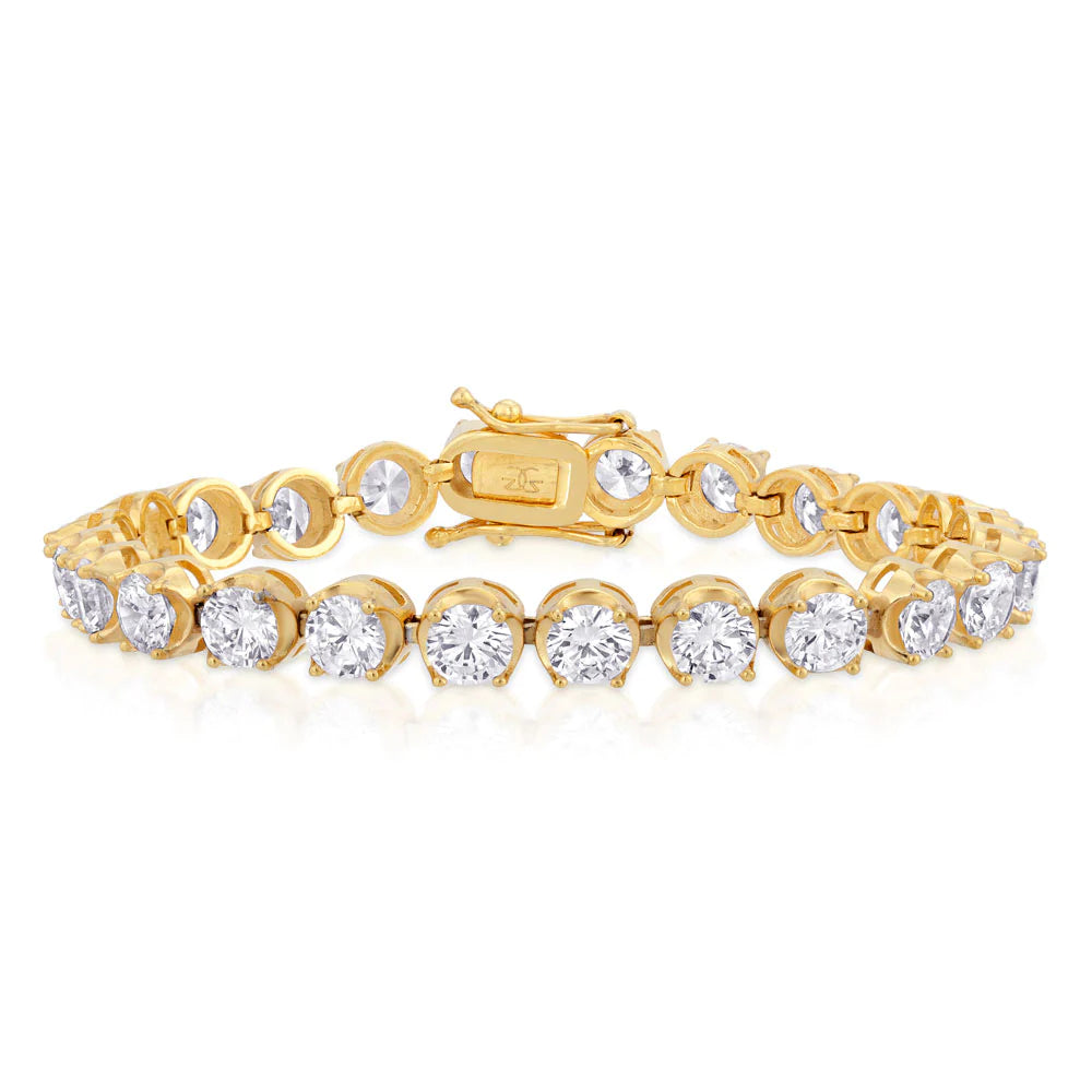 The Gold Gods Diamond Buttercup Tennis Bracelet (4mm 7.5"  Gold)
