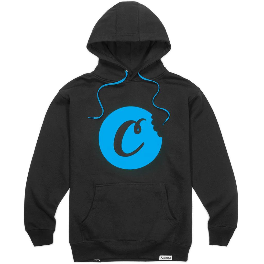 Cookies C Bite Logo Hoodie Black Blue