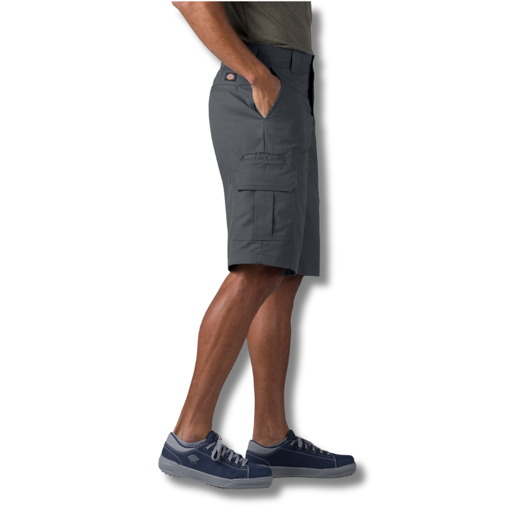 Dickies FLEX Relaxed Fit Cargo Shorts (Characoal Gray)