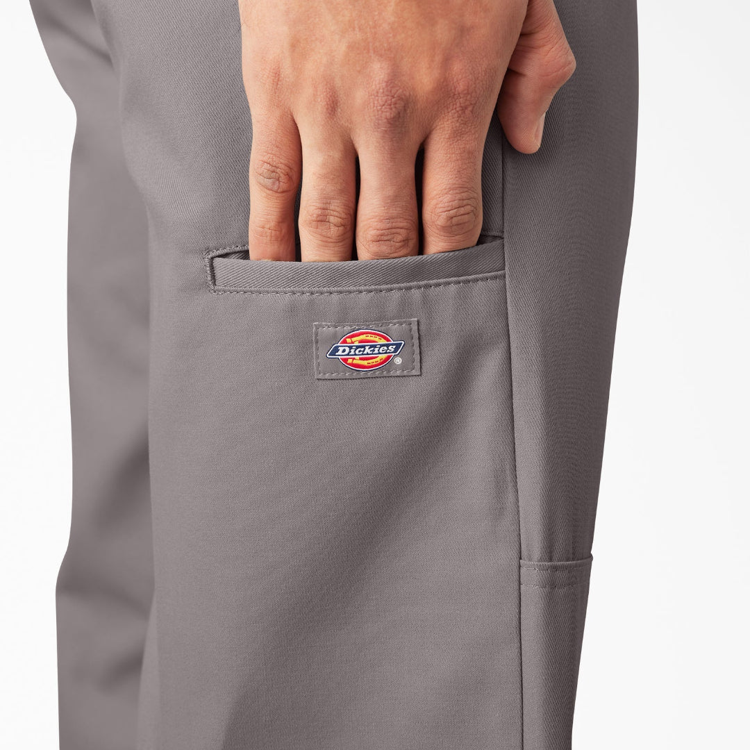 Dickies Loose Fit Double Knee Work Pants (Silver)