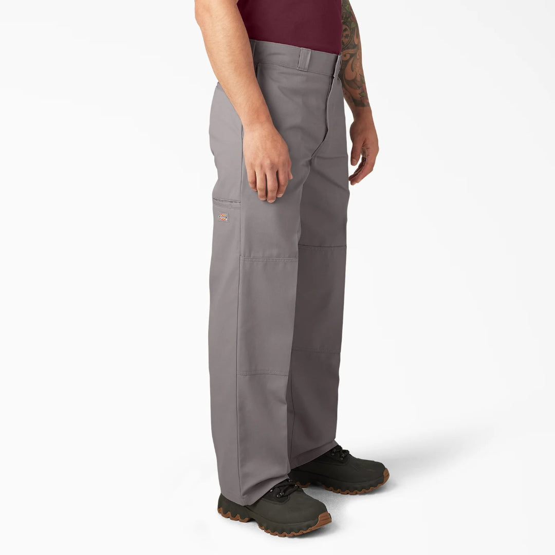Dickies Loose Fit Double Knee Work Pants (Silver)