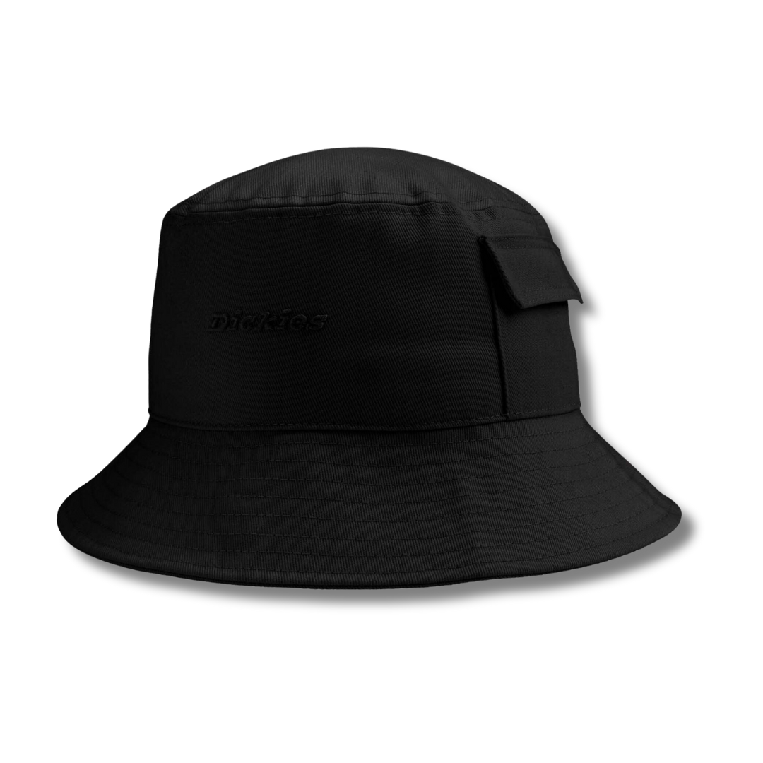 Dickies Script Logo Bucket Hat (Black)