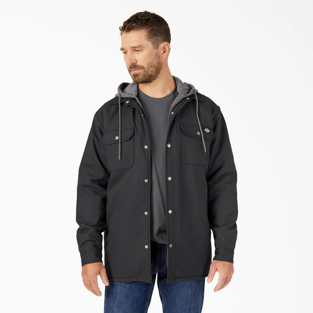 Dickies Water Repellent Duck Hooded Shirt Jacket (+3 colors)