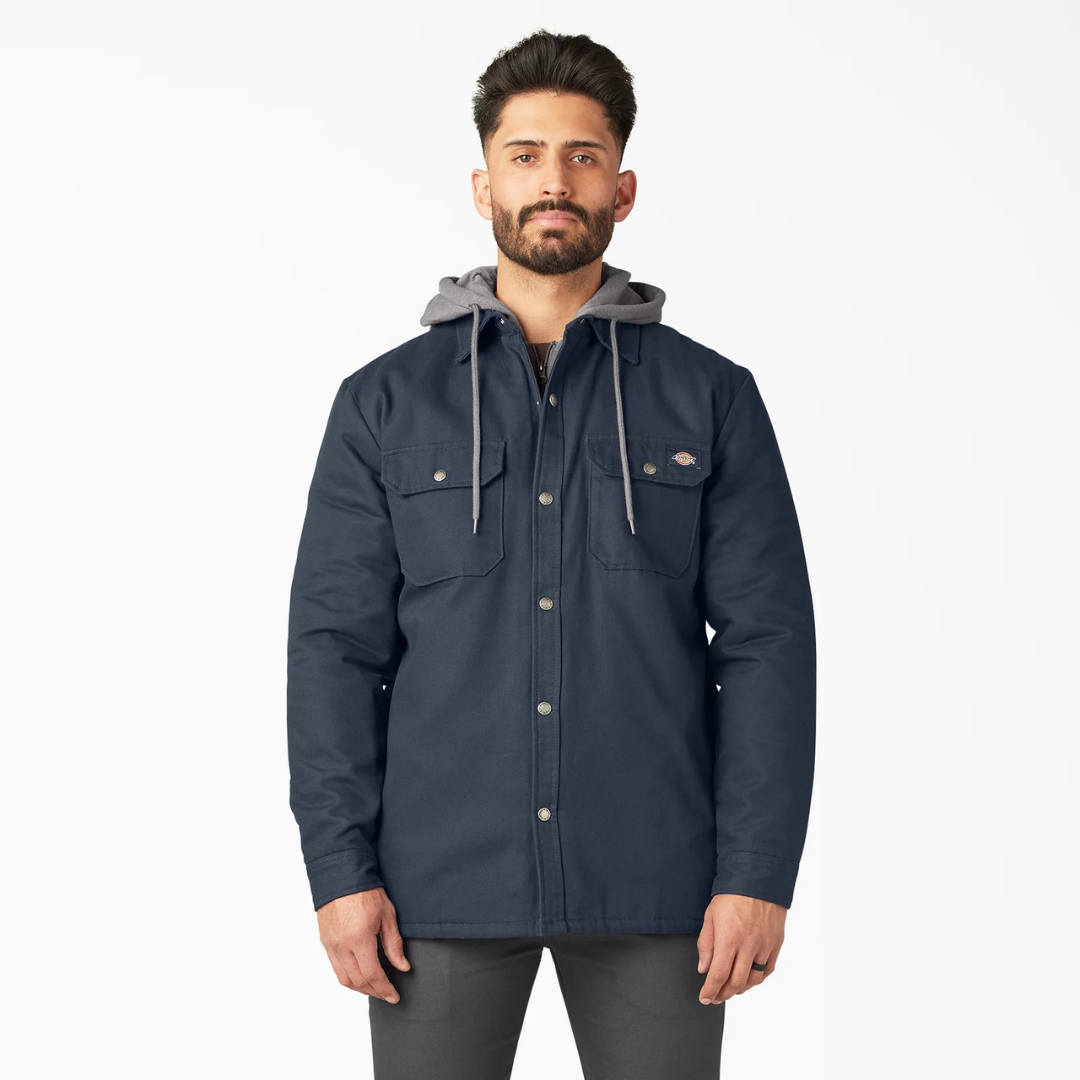 Dickies Water Repellent Duck Hooded Shirt Jacket (+3 colors)