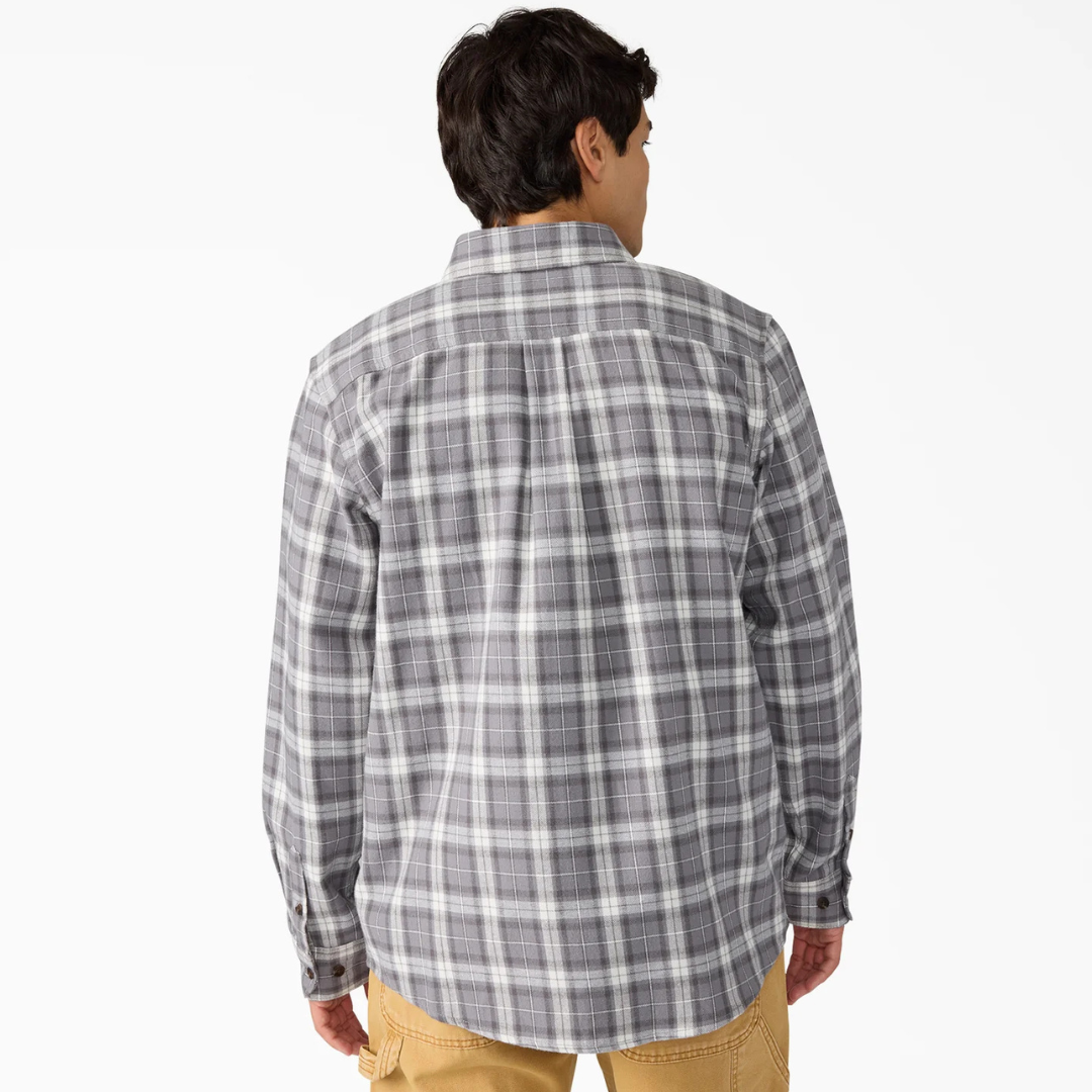 Dickies Long Sleeve Work Shirt Flannel (December Sky)
