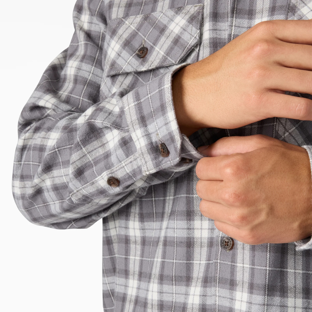 Dickies Long Sleeve Work Shirt Flannel (December Sky)