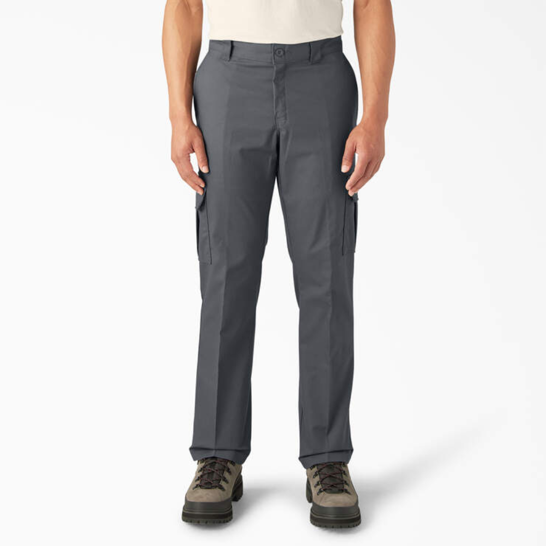 Dickies Cargo Flex Regular Fit Straight Leg Pants (Charcoal)