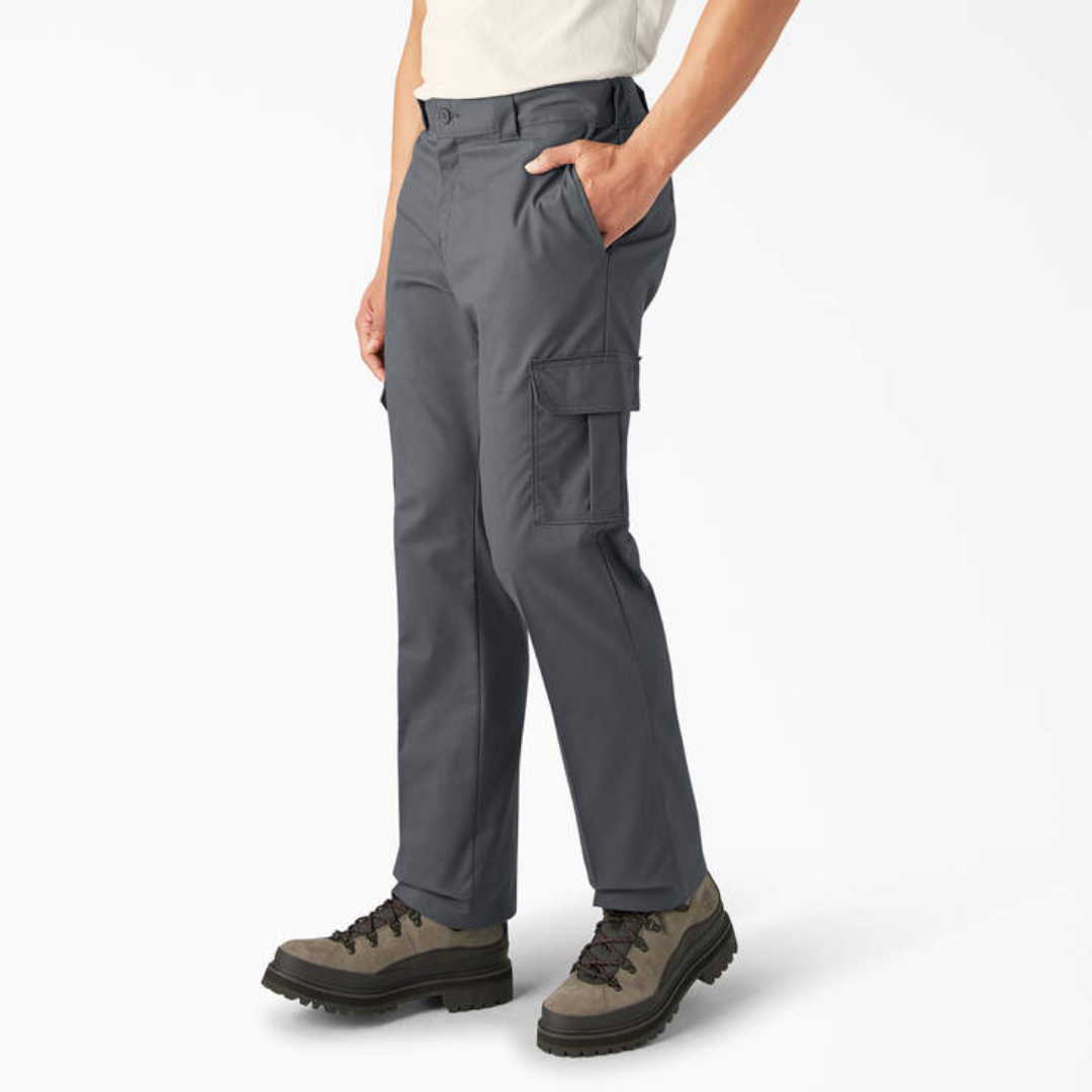 Dickies Cargo Flex Regular Fit Straight Leg Pants (Charcoal)