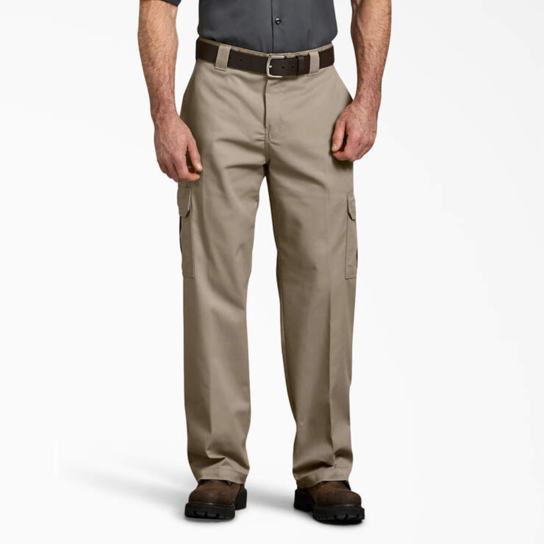 Dickies Cargo FLEX Relaxed Fit Straight Leg Pants (Desert Sand)