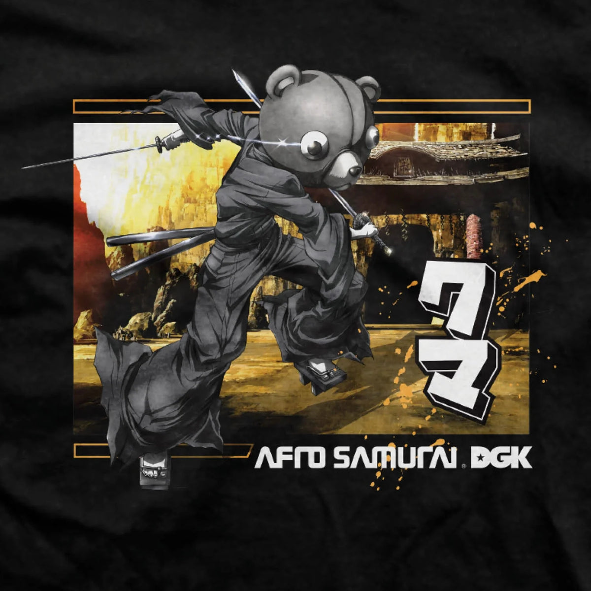 DGK x Afro Samurai- Kuma Tee (Black)
