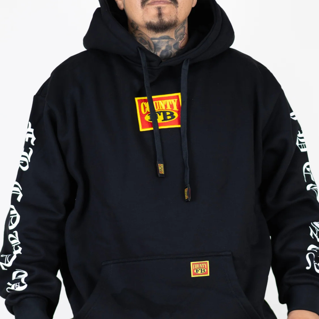 Fb County Box Logo Hoodie (Black)