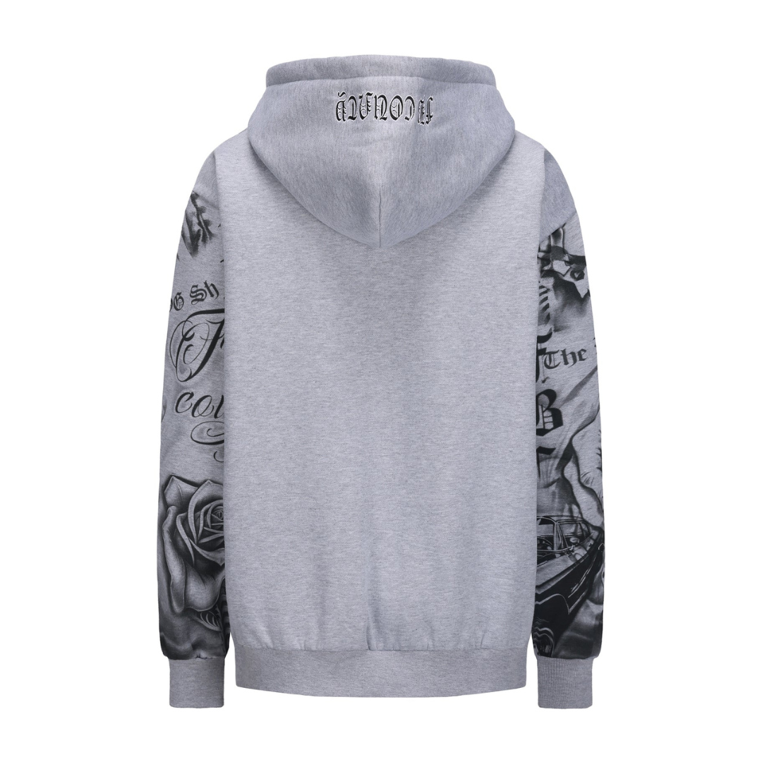 FB County Tatted Up Zip Hoodie (Gray)