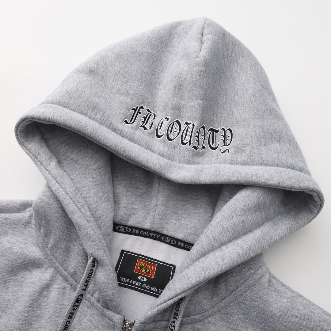 FB County Tatted Up Zip Hoodie (Gray)