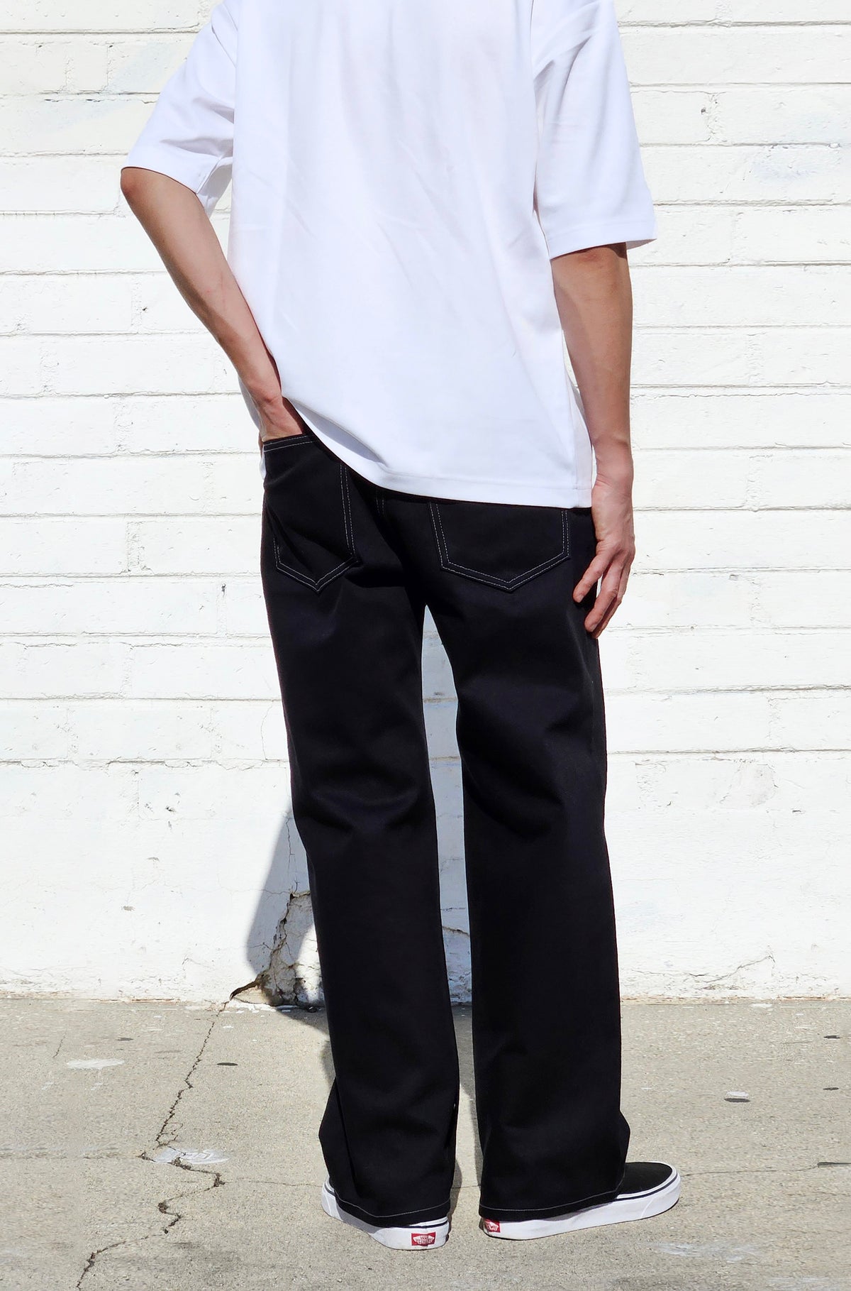 Neo Blue Denim Jet Black Baggy Jeans (NX-512)