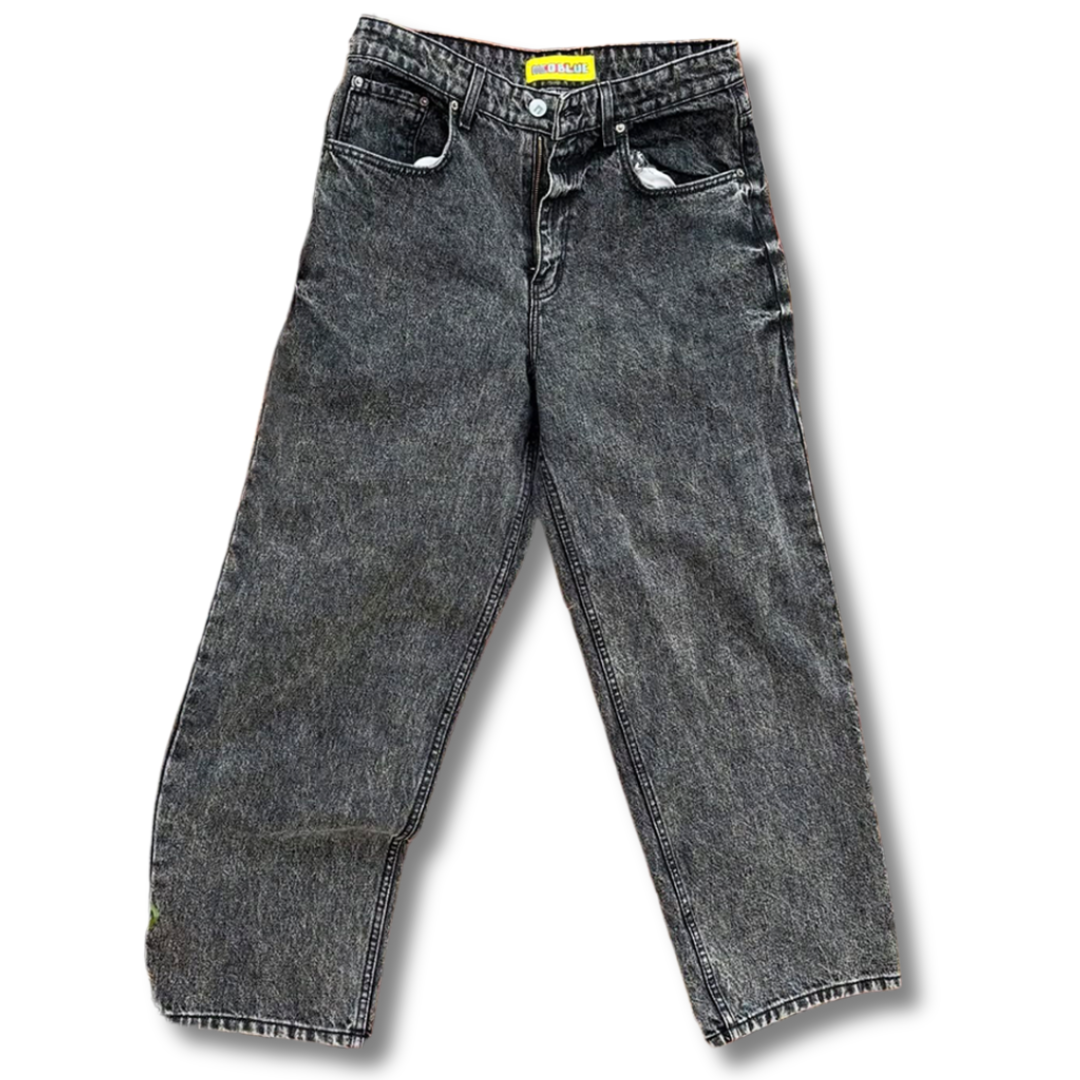 Neo Blue NX-535 Acid Dark Baggy Jeans