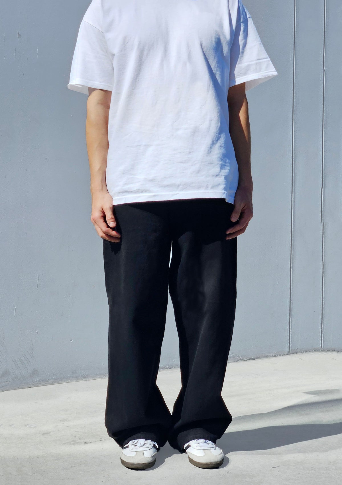 Neo Blue Black Baggy Skate Jeans (NX-521)