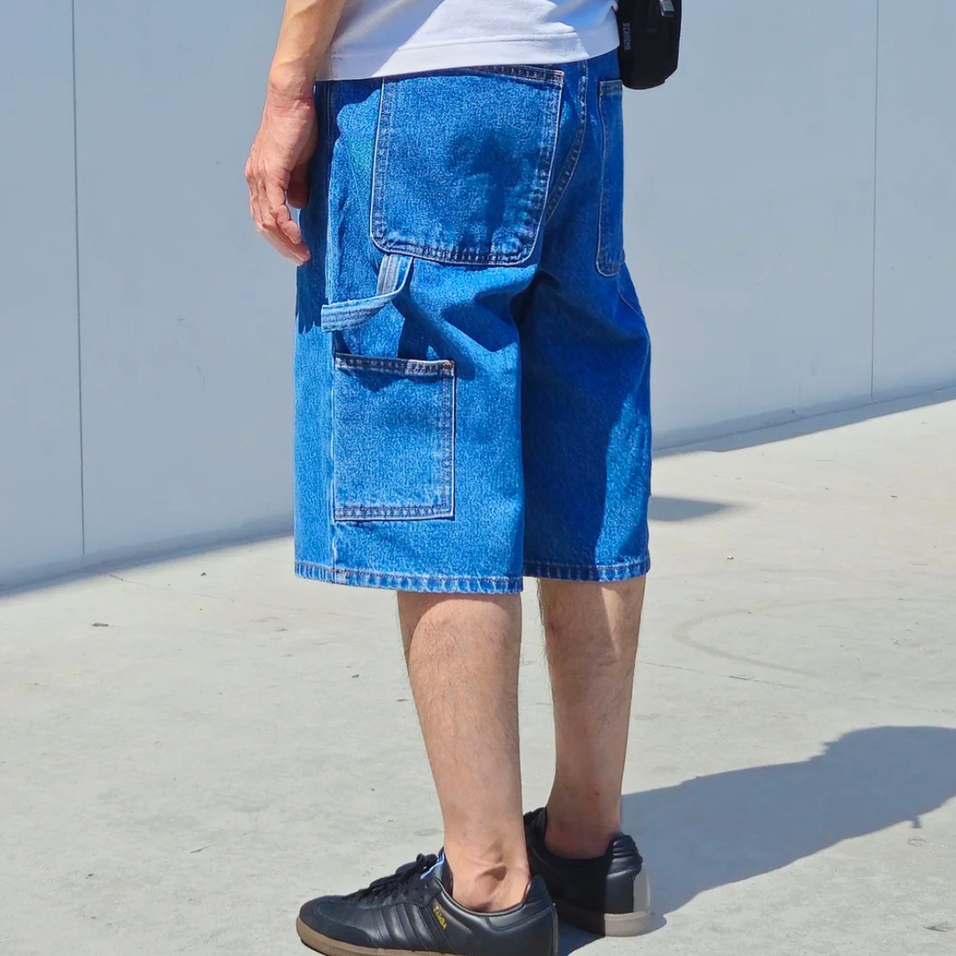 Neo Blue Baggy Carpenter Shorts (Medium Blue 1606)
