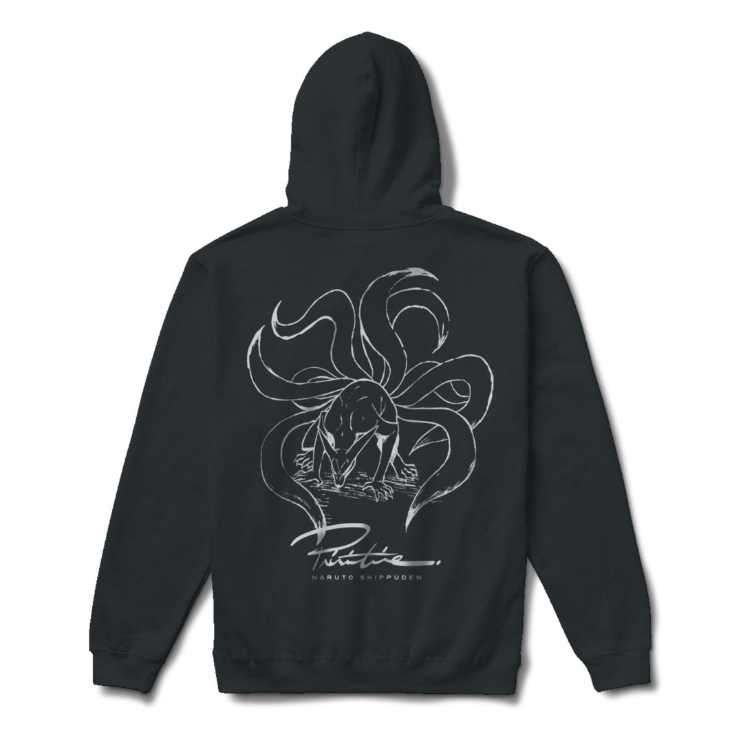 Primitive x Naruto Nine Tails Zip Up Hood Black