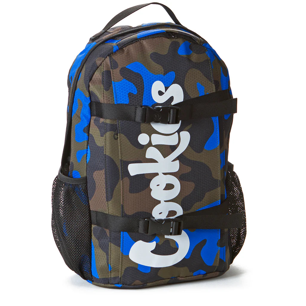 Cookies Non-Standard Ripstop Nylon Backpack (Blue Camo)