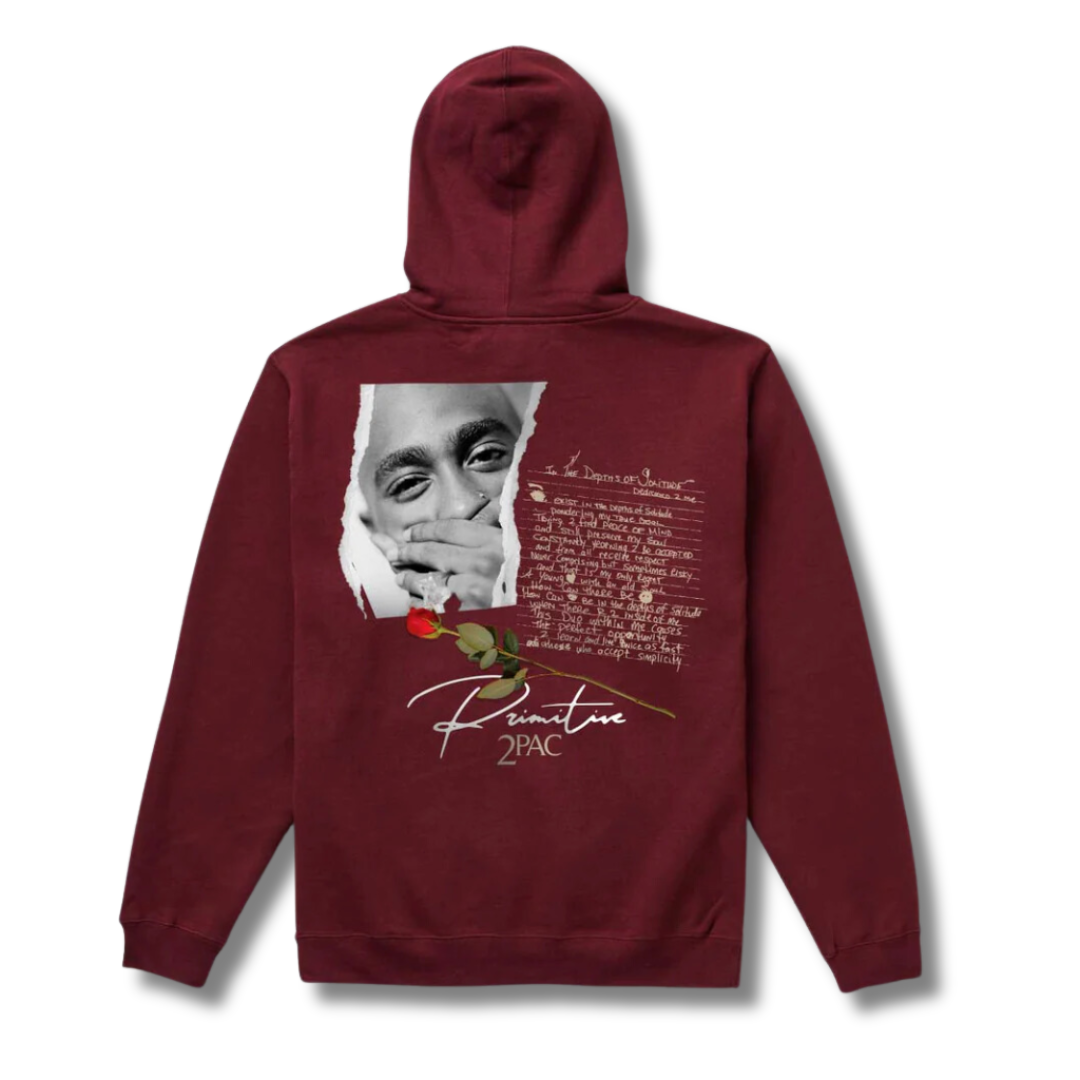 Primitive x Tupac Shakur Lyrics II Hood (+2 colors)