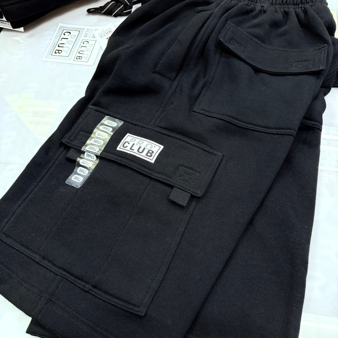 Pro Club Men's Fleece Cargo Shorts (+3 colors)