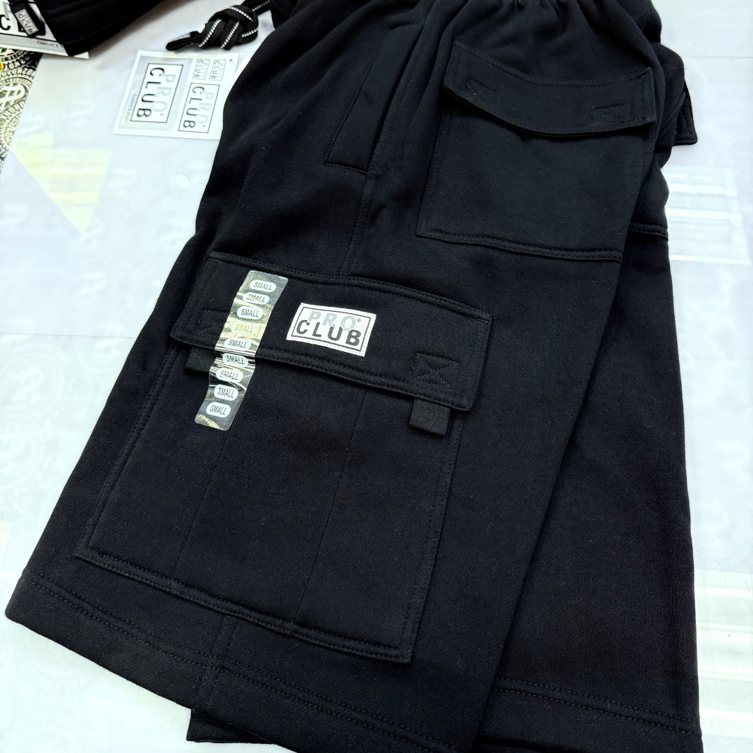 Pro Club Men's Fleece Cargo Shorts (+3 colors)