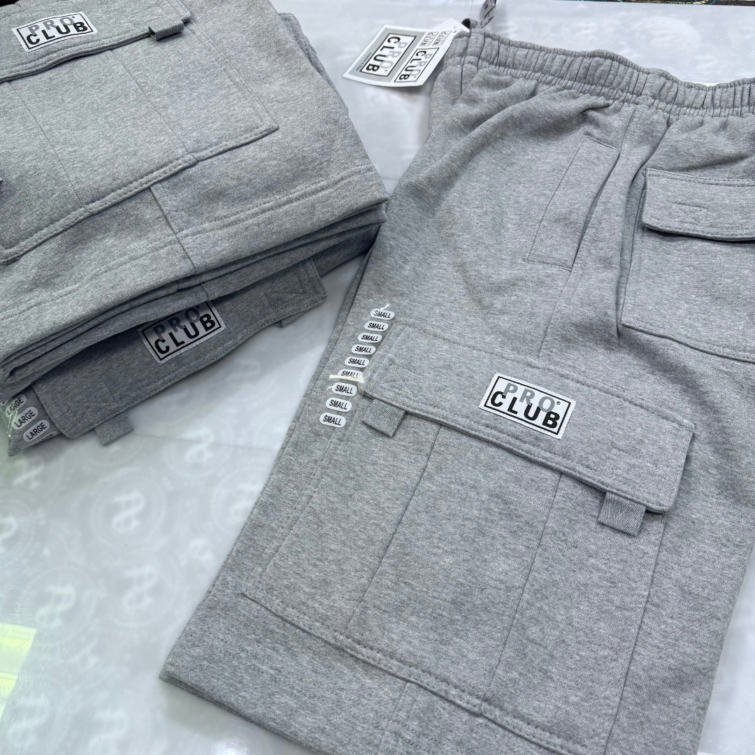 Pro Club Men's Fleece Cargo Shorts (+3 colors)