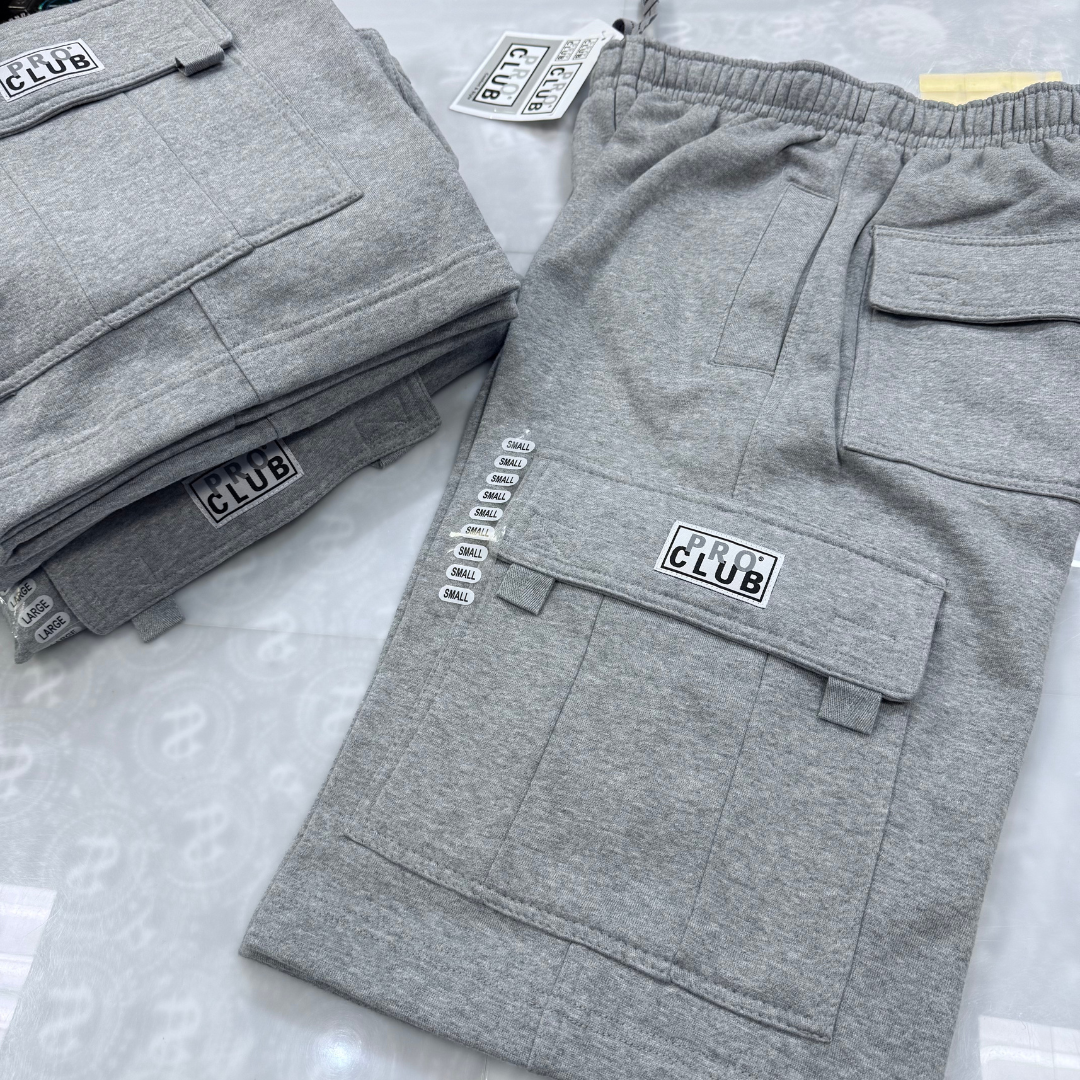Pro Club Men's Fleece Cargo Shorts (+3 colors)