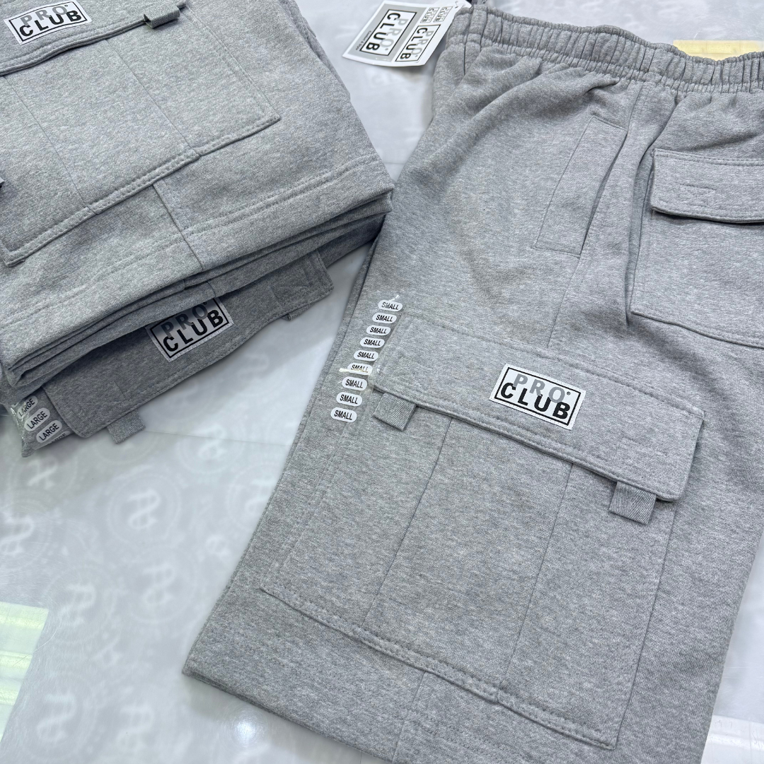 Pro Club Men's Fleece Cargo Shorts (+3 colors)