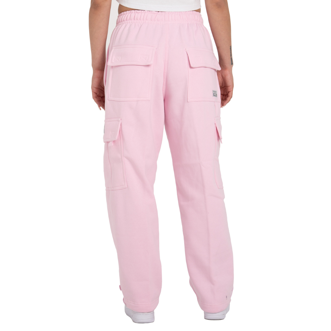 Pro Club Men's Heavyweight Fleece Cargo Pants (Light Pink)