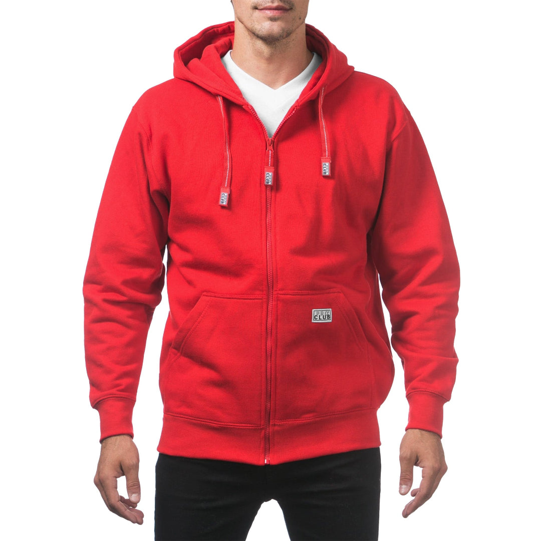 Pro Club Men's Heavyweight Full Zip Fleece Hoodie (+4 colors)