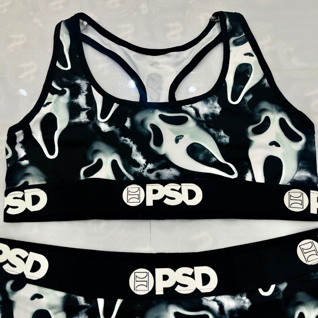 PSD Chain Sports Bra Women's Top Underwear - Black / Large