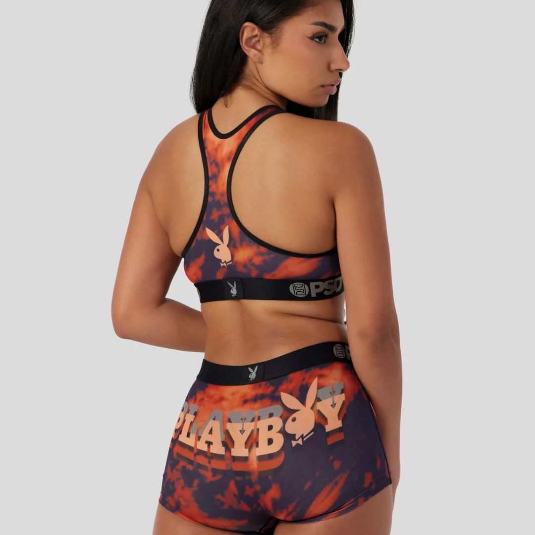 PSD Women's Playboy Lava Dye Sports Bra (Multi)