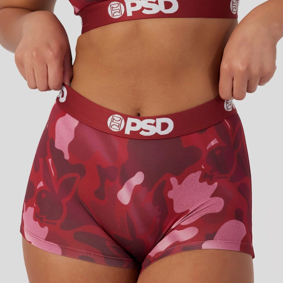 PSD Women's Playboy Silk Boy Shorts (Multi)