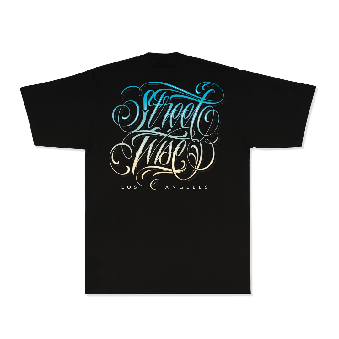 Streetwise Deph Script Tee (Black)