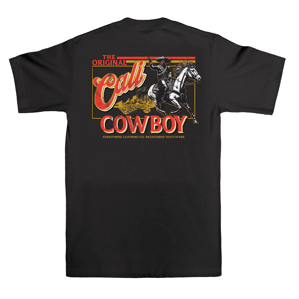 Streetwise Cali Cowboy Tee (Black)