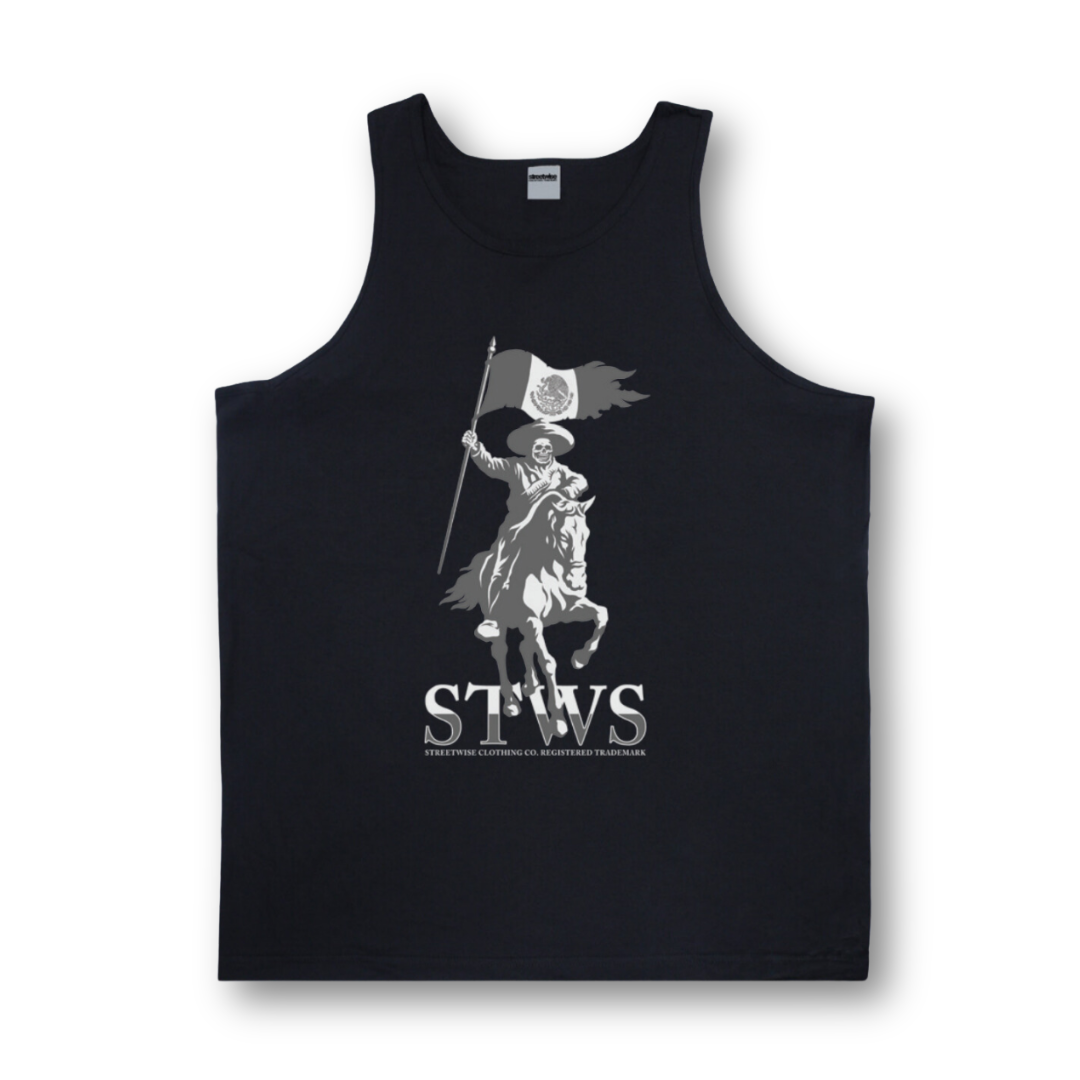 Streetwise Charros Tank Top Tee (Black)