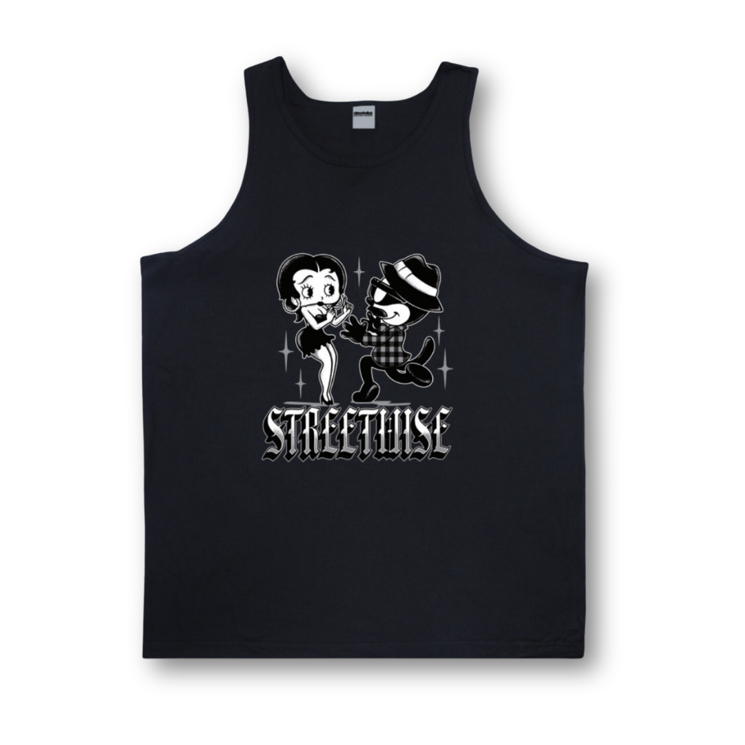 Streetwise The Chase Tank Top Tee (Black)