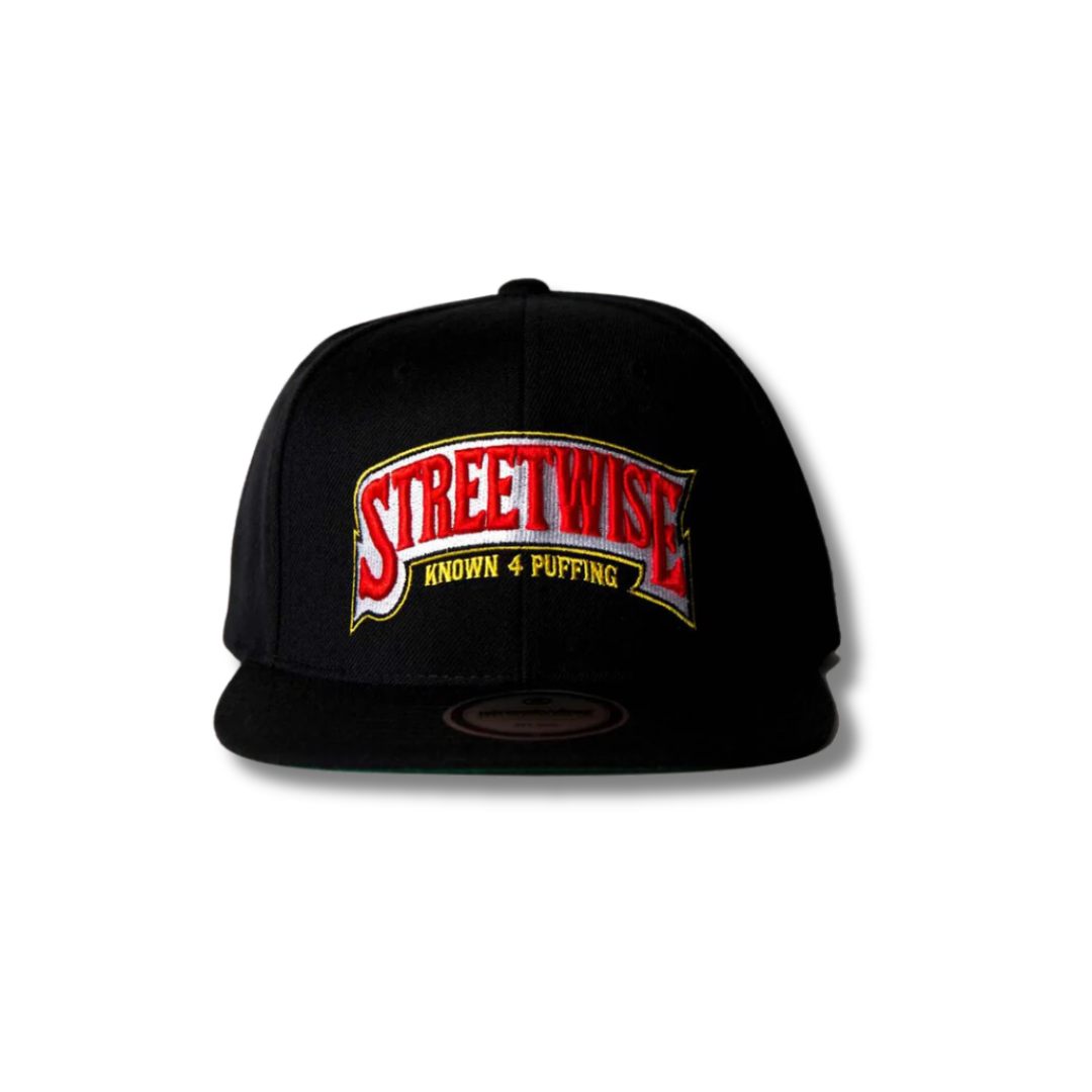 Streetwise Wrapt Snapback Hat (Black)