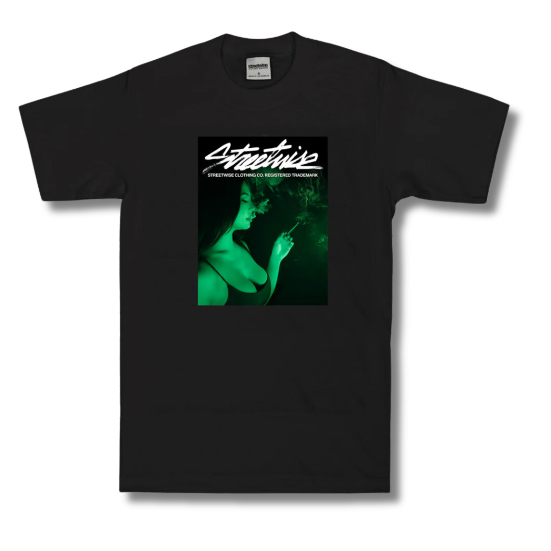 Streetwise Green Trees Tee (Black)