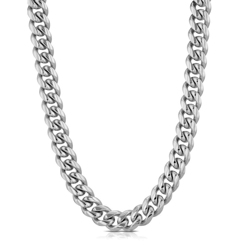 The Gold Gods 6mm Cuban Link Chain 22" (White Gold)