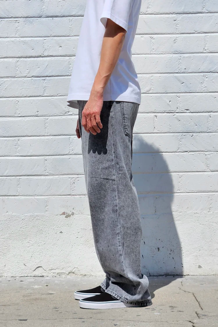 Neo Blue Nx-526 Acid Black Baggy Jeans